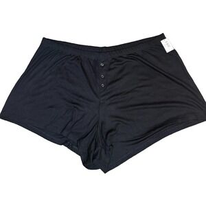 NWT*Gap Body Mini Rib Relaxed Sleep PJ Shorts**Size:XL**Black